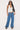 Rusty Flip Mommy Low Rise Wide Leg Jean Middy Blue/Orange