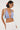 Luck & Trouble Cyan Frill Bralette Blue Stripe