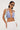 Luck & Trouble Cyan Frill Bralette Blue Stripe