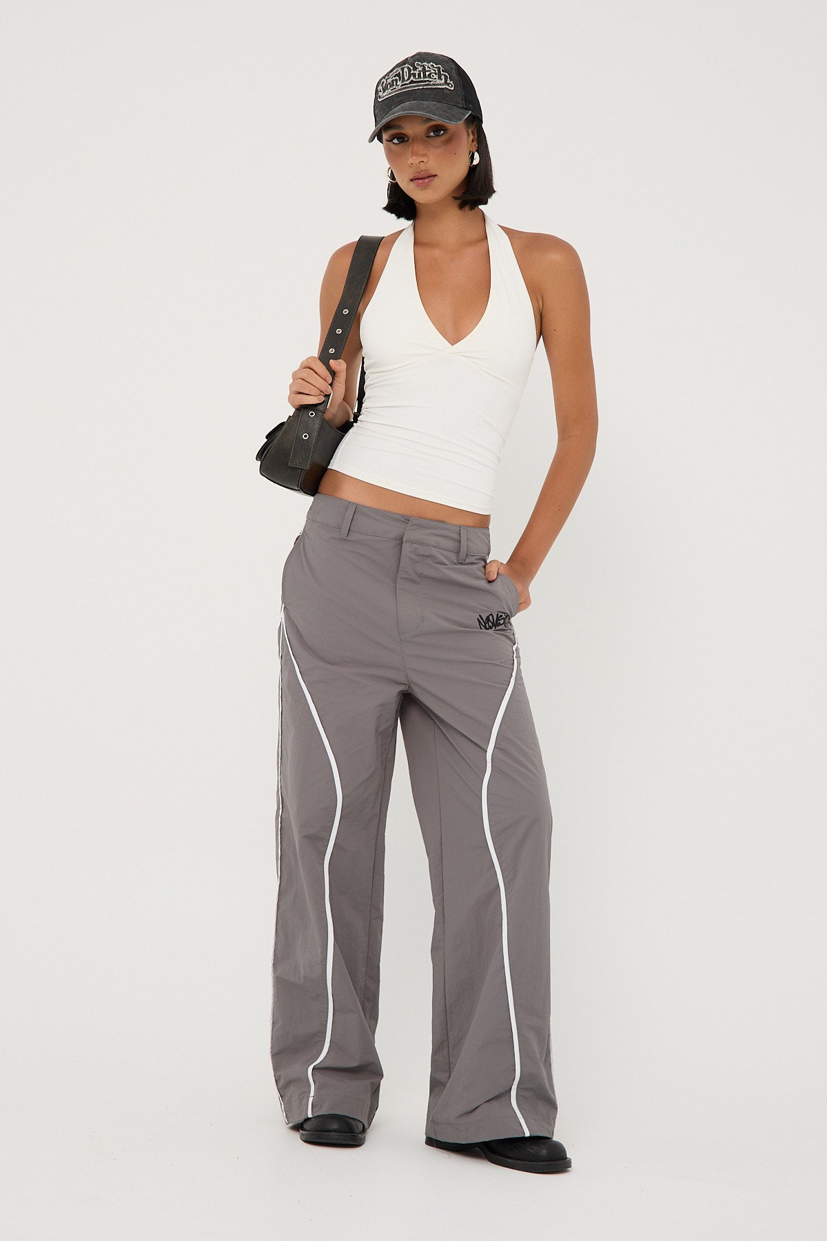 Neovision Crucial Contrast Nylon Cargo Pant Grey