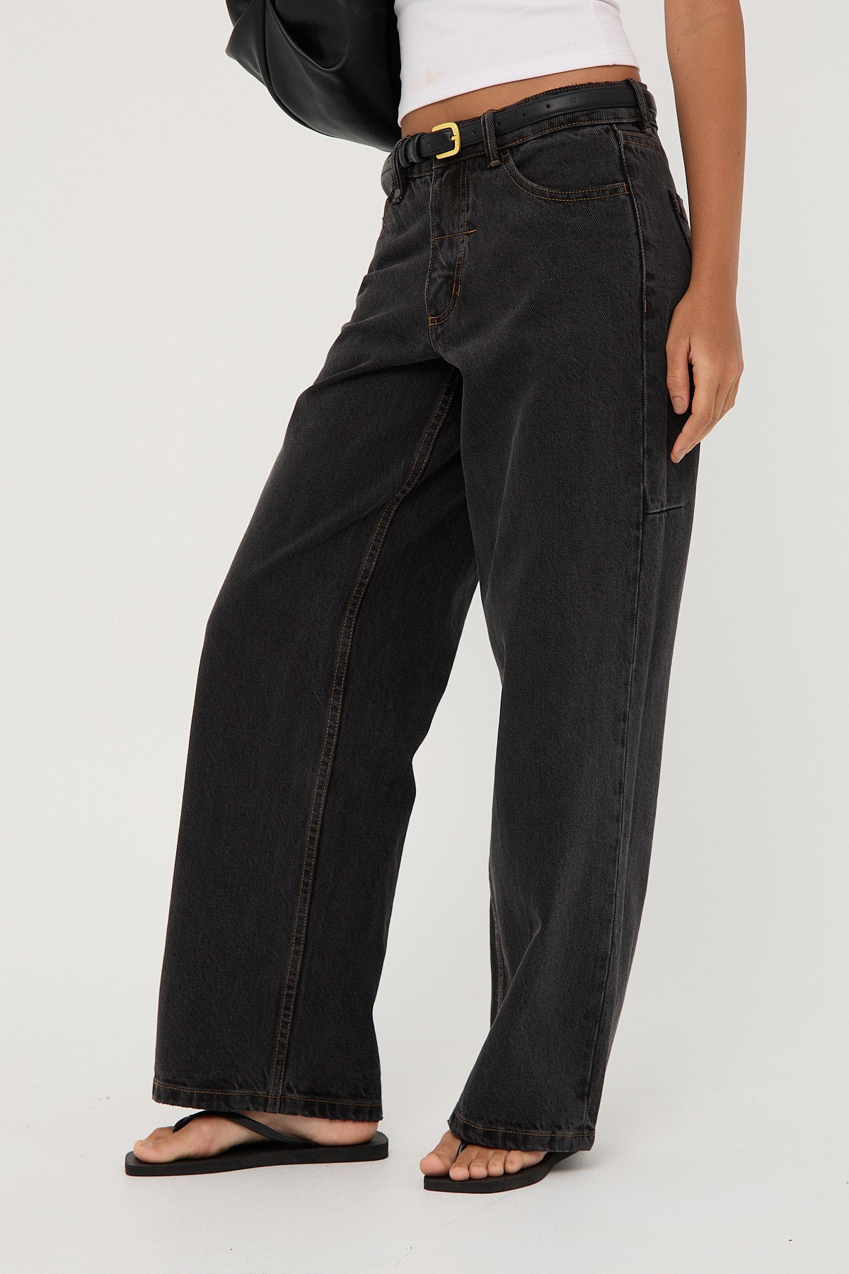 Thrills Billie Low Jean Black Bull