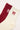 Token Elegant Bow Socks 2 Pack Red/Cream