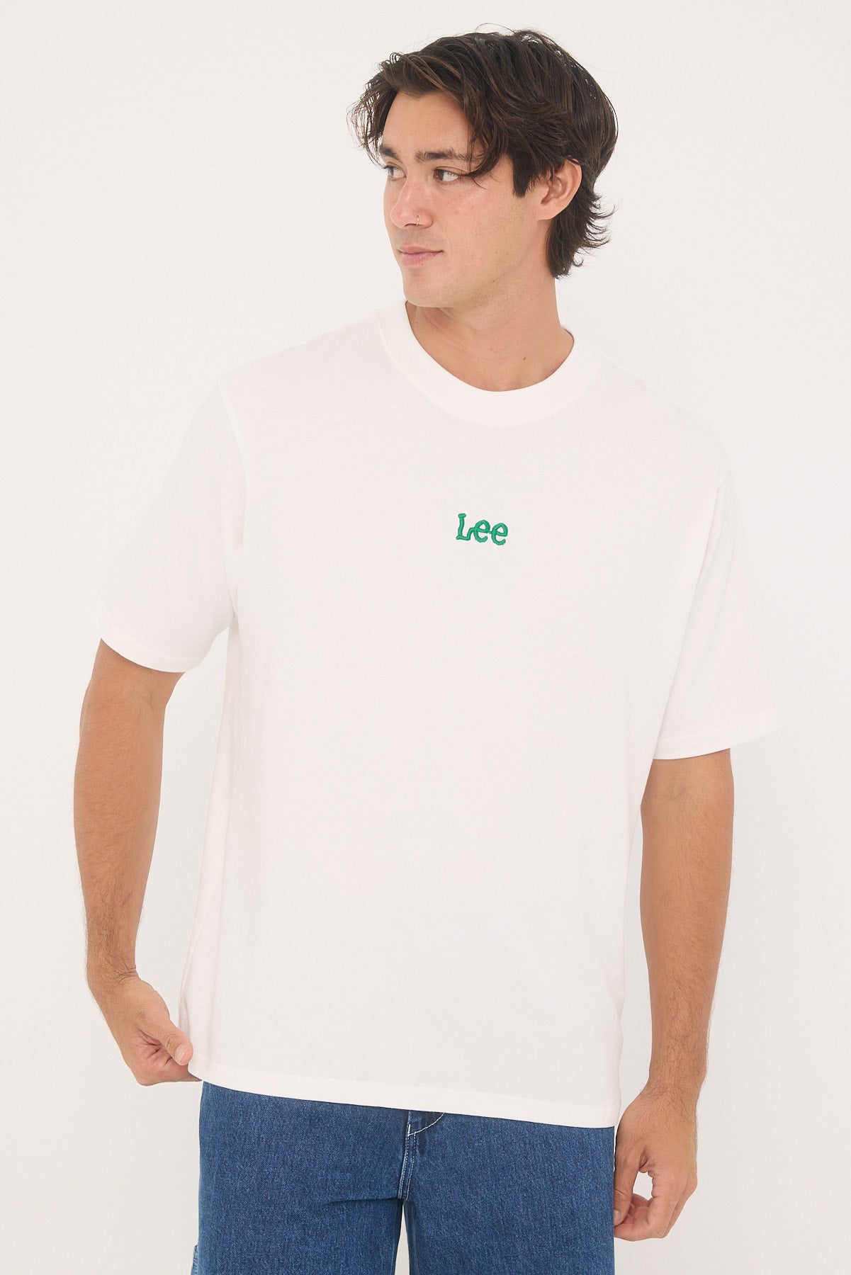 Lee Altos Baggy Tee Vintage White/Green
