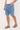 Rusty Flip Daddy Tapeless Jort Middy Blue
