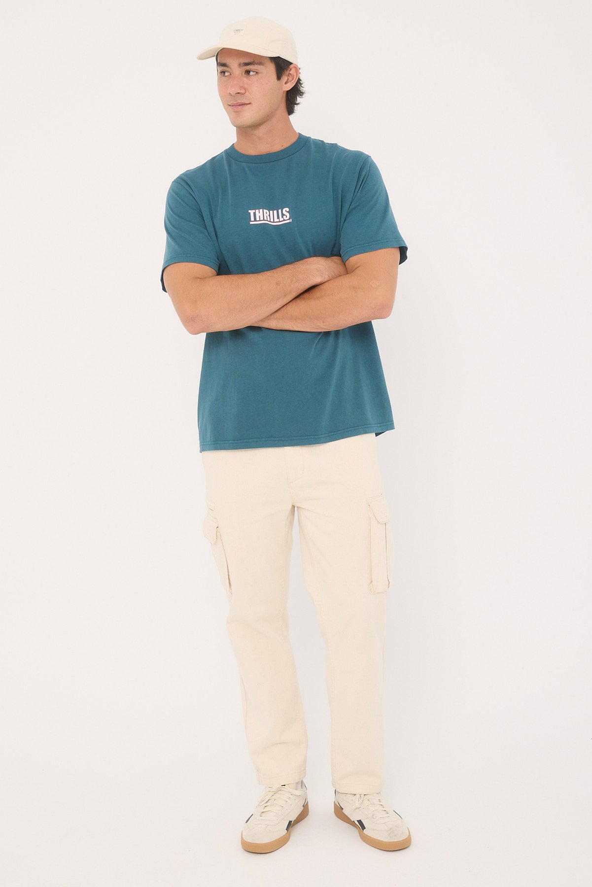 Thrills Logic Merch Fit Tee Atlantic Deep