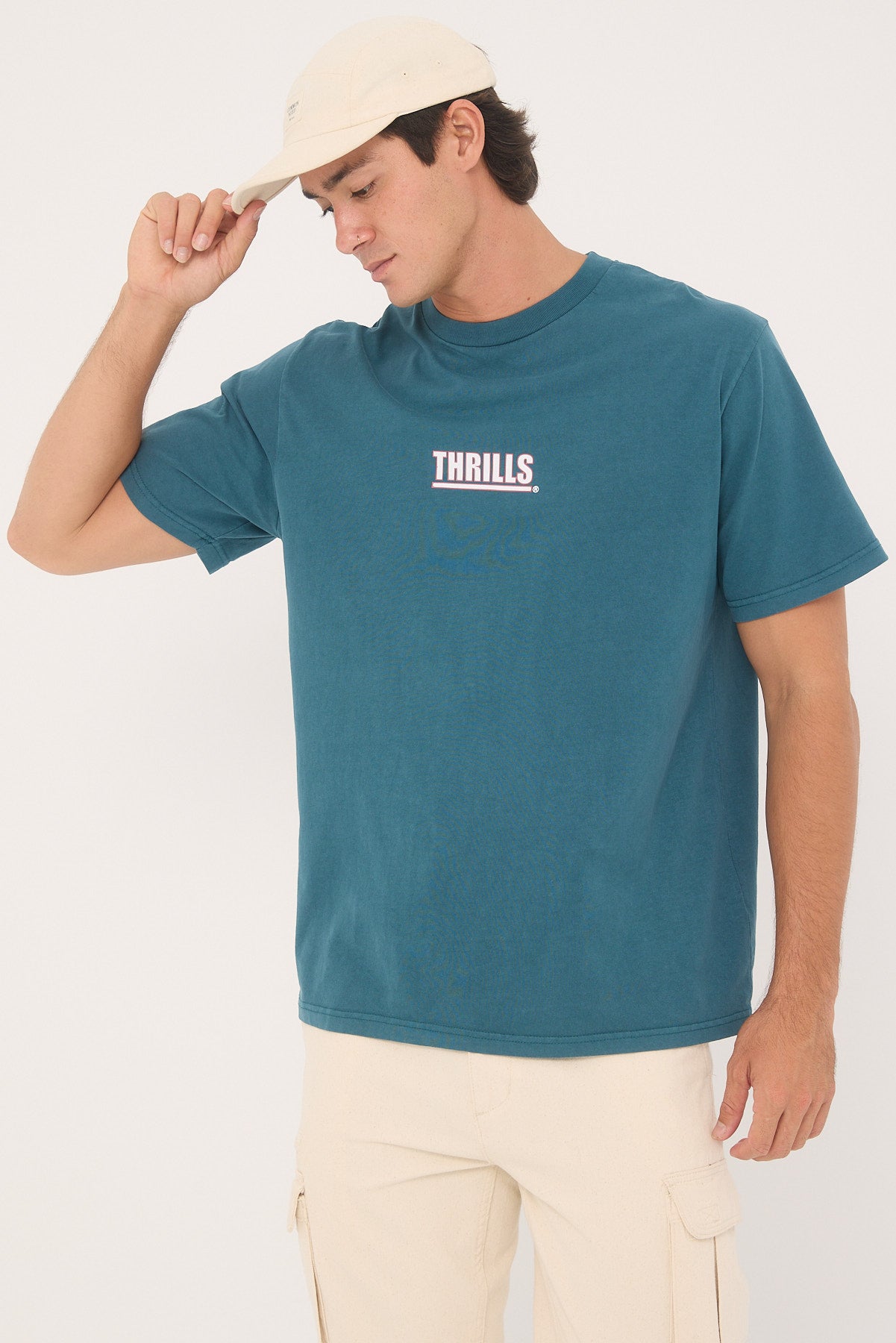 Thrills Logic Merch Fit Tee Atlantic Deep