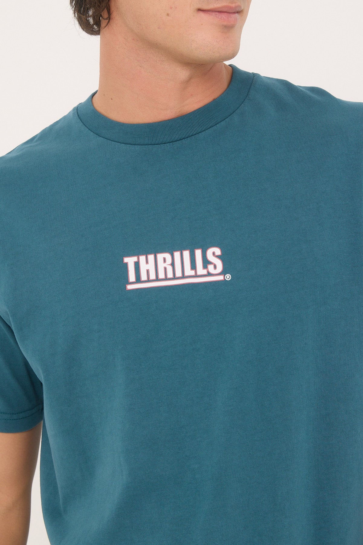 Thrills Logic Merch Fit Tee Atlantic Deep