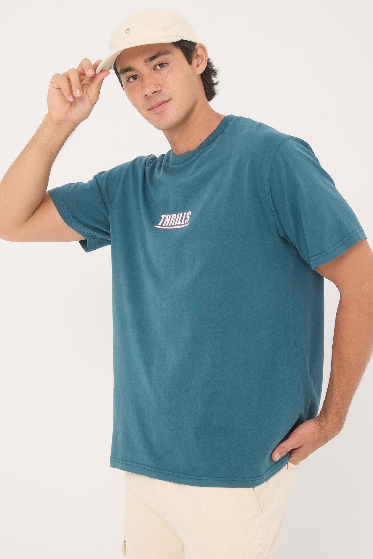 Thrills Logic Merch Fit Tee Atlantic Deep